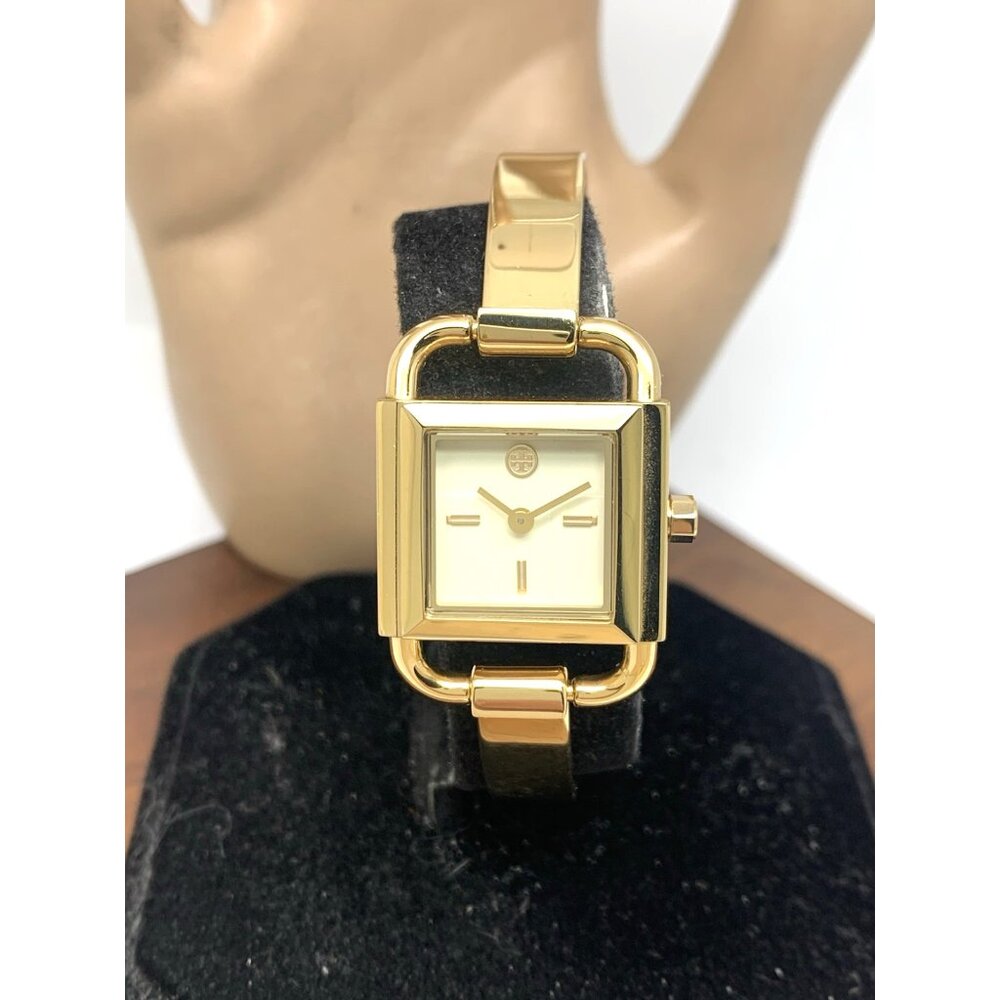 Tory Burch Women's Watch TBW7257 Petite Cream Dial Quartz Bangle Gold Steel - Picture 14 of 15